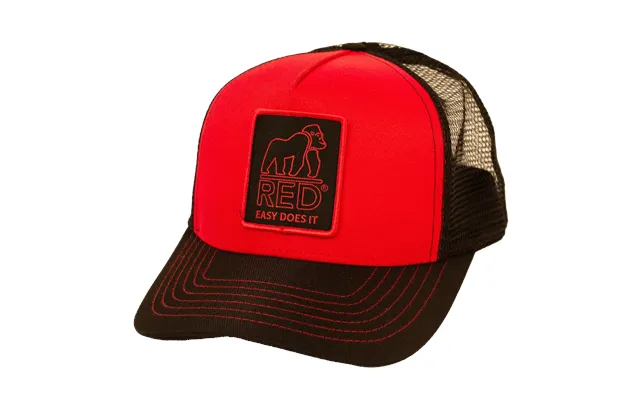 Red Gorilla Branded Trucker Cap Breathable Mesh Snapback Adjustable Fit