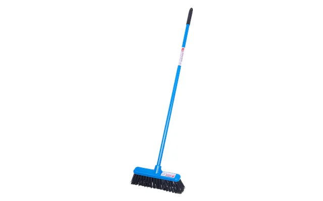 Small Gorilla Broom With Hard Bristle 30cm Head Compact Heavy Duty Cleaning Broom - Blue