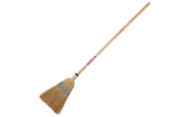 Standard Natural Corn Broom Wooden Handle Traditional Dry Surface Broom