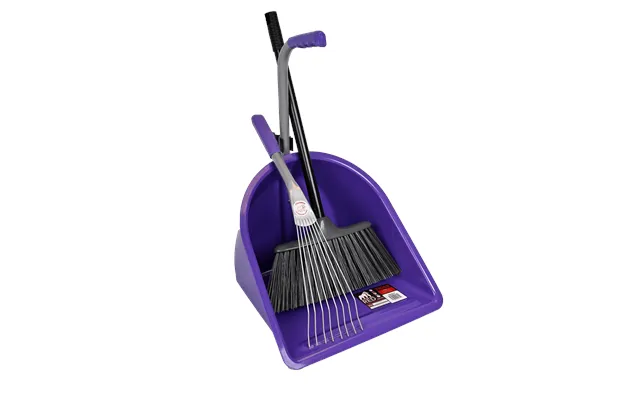 Teenie Tidee With Short Metal Rake & Broom Compact Cleaning Set For Smaller Hands - Purple