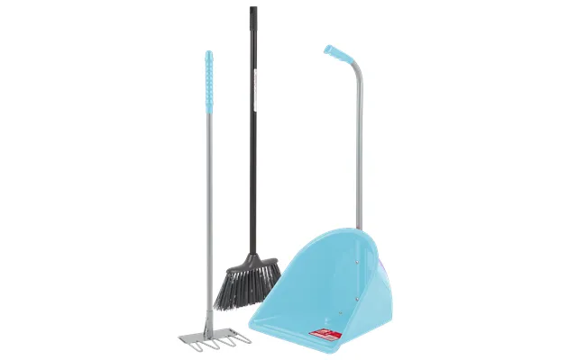 Tidee Companion Set Three Piece Stable And Yard Cleaning Tool Set - Sky Blue