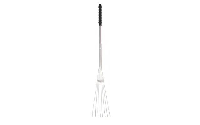 Tidee Metal Rake With Long Handle Heavy Duty Stable And Garden Rake - Black