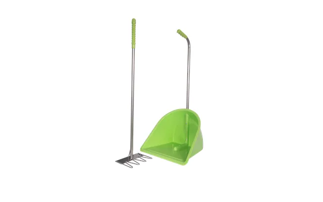 Traditional Tidee With Rake High Capacity Scoop And Rake Cleaning Set - Pistachio