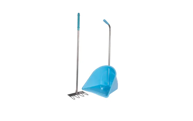Traditional Tidee With Rake High Capacity Scoop And Rake Cleaning Set - Sky Blue