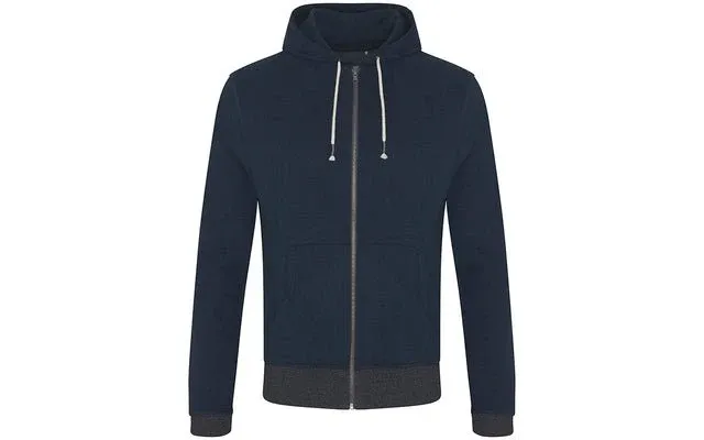 Contrast Zipped Recycled Hoodie