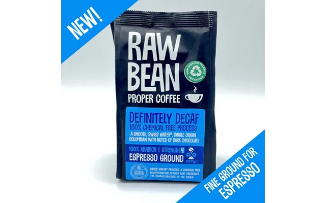 Definitely Decaffeinated Single Origin Espresso Ground Coffee 227g
