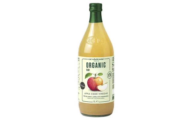 Eat Wholesome Organic Raw Apple Cider Vinegar With Mother 1l Unfiltered