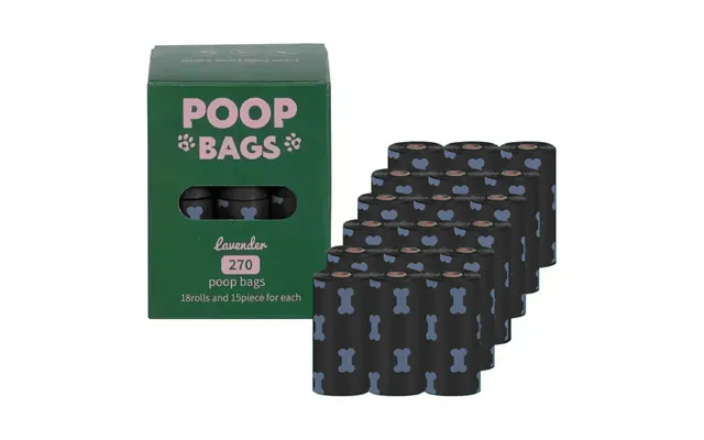 Eco-friendly Lavender-scented Dog Waste Bags - 270 Bags