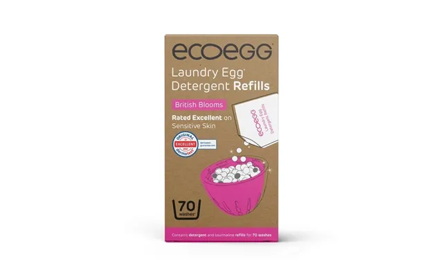 Ecoegg Laundry Egg Refill Pellets British Blooms 70 Wash Laundry Detergent Refill Plastic Free Laundry Egg Refill