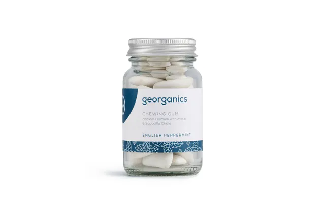 Georganics Peppermint Natural Chewing Gum With Xylitol product image