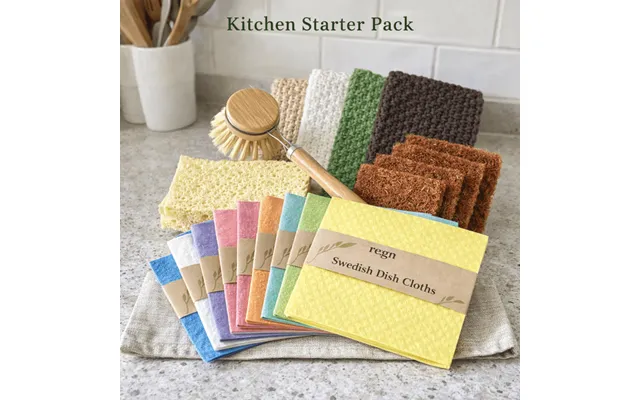 Kitchen Starter Pack Swedish Dish Cloths - Dish Brush