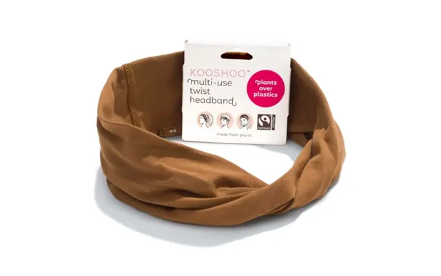 Kooshoo Twist Headband Cocoa Brown Organic Fairtrade