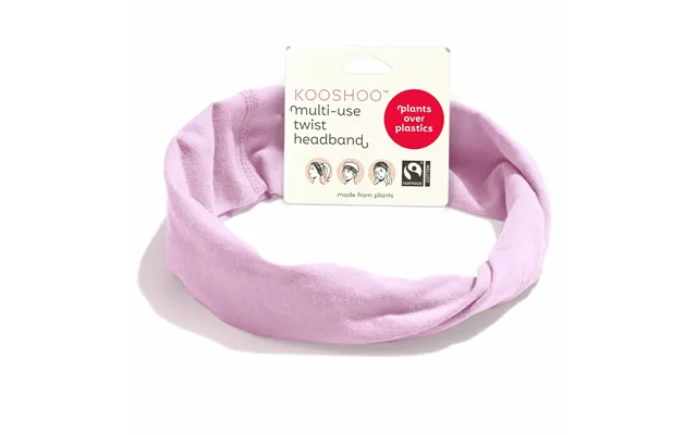 Kooshoo Twist Headband Pink Mist Organic Fairtrade product image