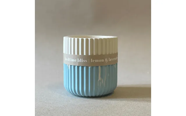 Lemon & Lavender Stoneware Soy Candle Relaxing Bedtime Candle