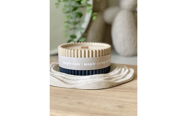 Maple Syrup Stoneware Soy Candle Rustic Scandi Home Fragrance