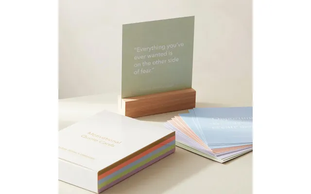 Motivational Cards With Wooden Stand