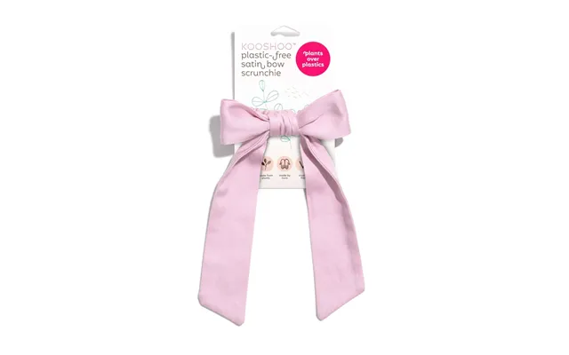 Multi-use Organic Cotton Satin Bow Scrunchie Violet Ice product image