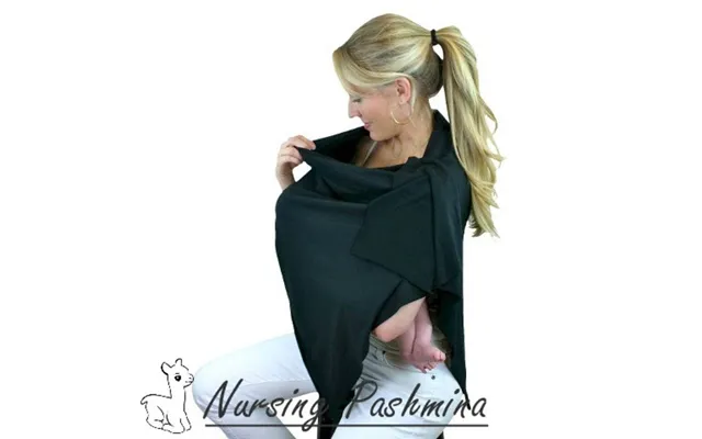 Nursing Pashmina Shawl - Black