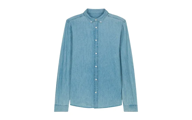Organic Cotton Long Sleeve Denim Shirt Mens