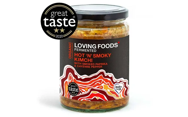 Organic Hot N’ Smoky Kimchi Unpasteurised Fermented Kimchi 475g Vegan