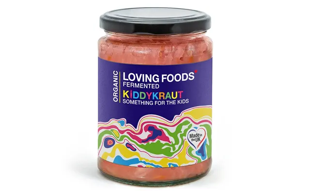 Organic Kiddykraut Raw Unpasteurised Sauerkraut With Apple & Carrot 475g