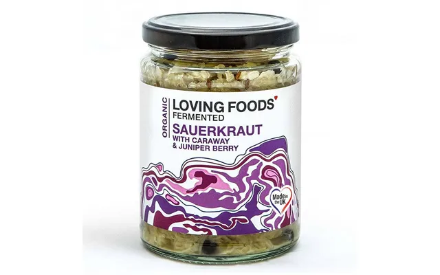 Organic Sauerkraut Caraway & Juniper Berry Unpasteurised 475g Vegan