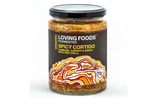 Organic Spicy Cortido Kraut Unpasteurised Fermented Sauerkraut 475g Live Cultures & Vegan