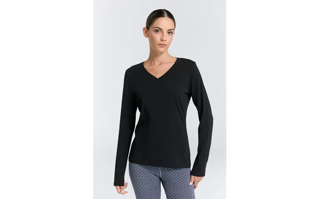 Organic Stretch Long Sleeve V-neck Womens