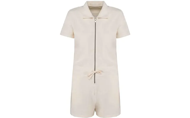 Organic Towel-feel Zipped Jumpsuit Womens