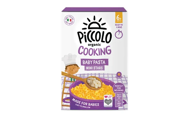 Piccolo Organic Mini Stars Baby Pasta 7m 500g