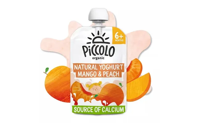 Piccolo Organic Natural Yoghurt Mango & Peach Baby Food 100g