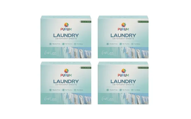 Purum Laundry Sheets 64 Pack - 4 Pack Bundle