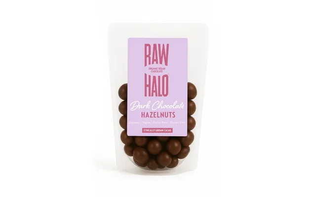 Raw Halo Organic Dark Chocolate Covered Hazelnuts 85g Vegan