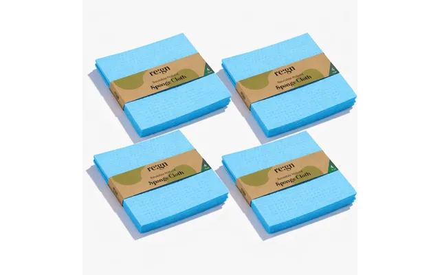 Re Gn Reusable Cellulose Sponge Cloths 4 Pack Bundle 16 Eco Cleaning Cloths