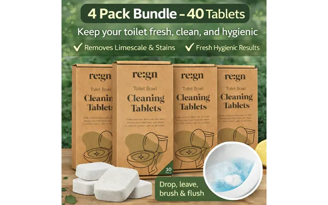 Re Gn Toilet Cleaning Tablets Deep Clean & Limescale Remover 40 Tablets