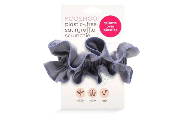 Ruched Organic Satin Scrunchie Plastic-free Hair Accessory product image