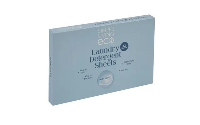 Simple Living Eco Laundry Detergent Sheets 32 Washes Made In Uk