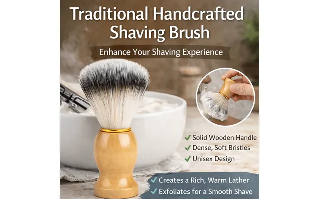 Traditional Handcrafted Shaving Brush With Wooden Handle