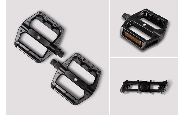M Part Sandblock E-bike Flat Pedals - Wide Platform Nylon Cycling Pedals