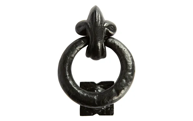 140mm Black Fleur De Lis Door Knocker