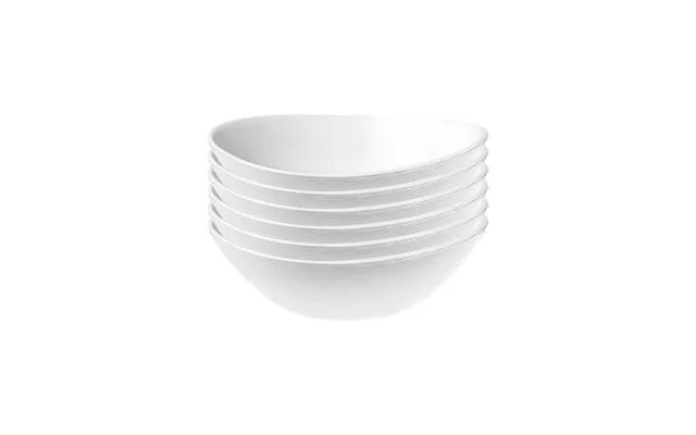 15cm White Prometeo Glass Cereal Bowls - Pack Of Six