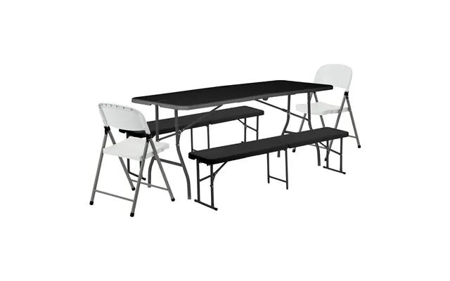 180cm 6ft Folding Table - Bench & Chair Set