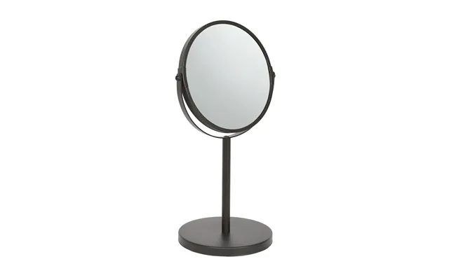 18.5cm X 34.5cm Black Pedestal Mirror