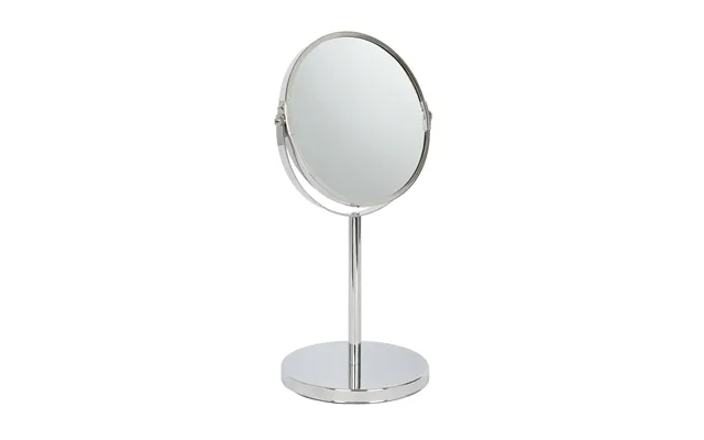 18.5cm X 34.5cm Chrome Pedestal Mirror