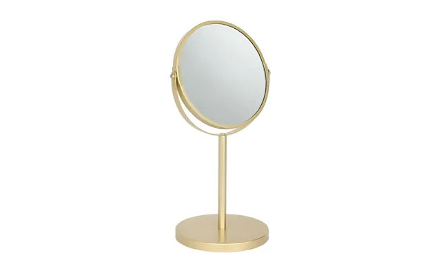 18.5cm X 34.5cm Gold Pedestal Mirror