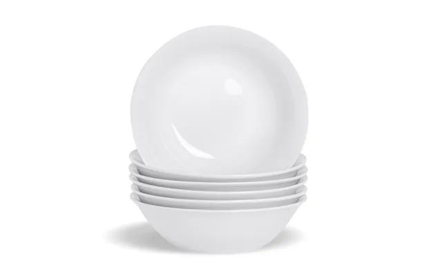 18cm White Cereal Bowls - Pack Of Six