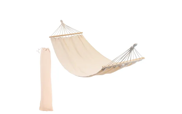 200 X 80cm Deluxe Cotton Garden Hammock - Cream