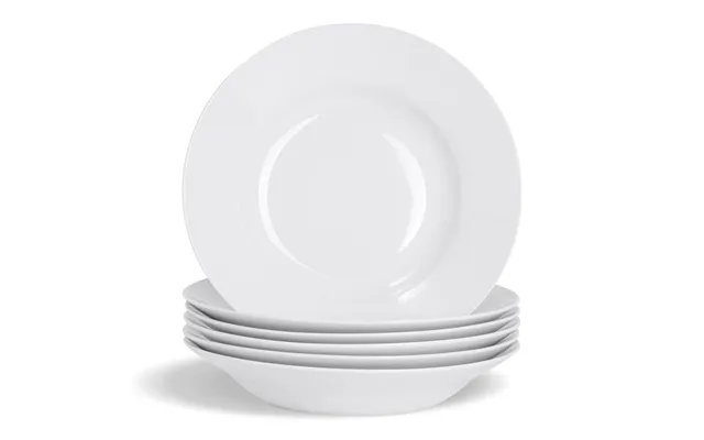 23cm White Soup Bowls - Pack Of Six