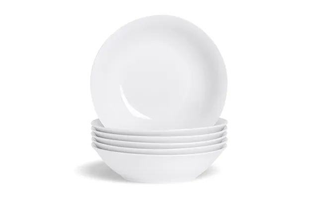 25.5cm White Pasta Bowls - Pack Of Six