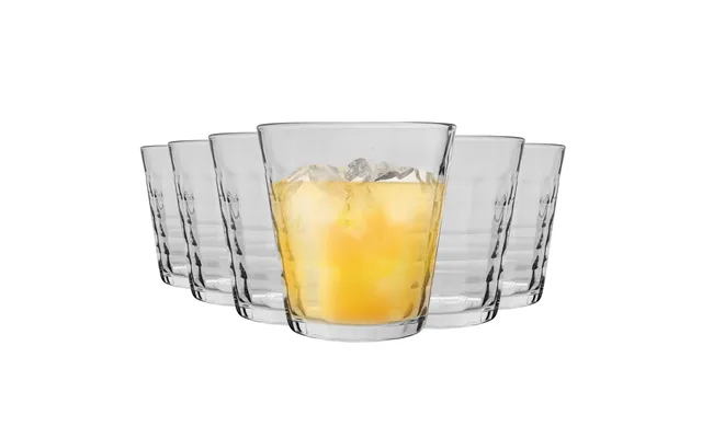 275ml Clear Prisme Tumbler Glasses - Pack Of Six